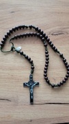 ręcznie pleciony różaniec z cudownym medalikiem
