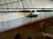 Wędka z PRL WISŁA + kołowrotek 