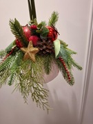 Stroik na kuli czerwono-złoty