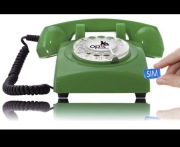 60s TELEFON KOMÓRKOWY Stacjonarny zielony 