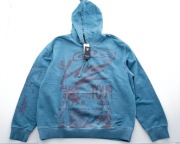 Męska sportowa niebieska bluza z kapturem GUEES roz. L