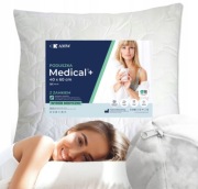 PODUSZKA DO SPANIA MEDICAL 40x60 cm ANTYALERGICZNA WYGODNA ZAMEK JAKOŚĆ