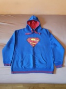 Bluza z kapturem Superman niebieska HipHop Rap Skate