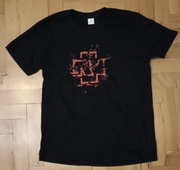 T-shirt z logo Rammstein XL
