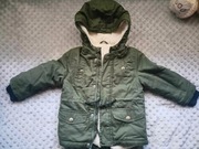 Zimowa kurtka z misiem rozmiar 92