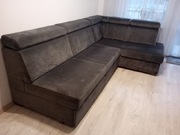 Kanapa rogowa z funkcją spania kolor szary (tel. 664 308 115)