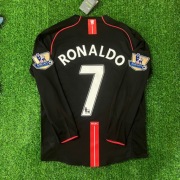 Koszulka Piłkarska Ronaldo 2007/08 Manchester United Czarna L