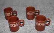 Hungary ceramiczne kubki do grzanego wina 4 sztuki