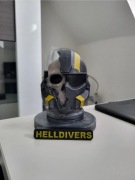 Figurka do Malowania Helldivers Hełm Czaszka na biurko 