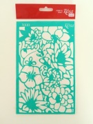 Rosa szablon samoprzylepny 13x20 cm kwiat kwiaty 1000