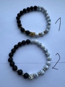 Bransoletki Męska Głowa Gepard Koraliki