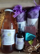 Box, prezent lawendowy