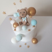 Miś cukrowy na tort roczek figurki 