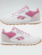 Oryginalne modne buty sportowe Reebok Classic białe różowe