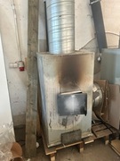 Piec warsztatowy z nadmuchem na drewno, węgiel.