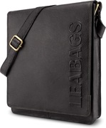 LEABAGS London Torba na ramię z prawdziwej skóry bawolej w stylu vintage