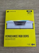 DDR5 RGB Corsair Vengeance 32GB 2x16GB 6000MHz pamięć RAM biała białe white