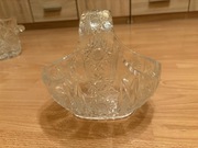 Kryształ kryształowy koszyk koszyczek pojemnik bombonierka PRL