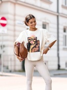 T-shirt damski Basic oversize PRINT NADRUK  Polska marka 