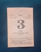 Kartka z kalendarza ściennego - zdzieraka, 3 lipca 1991 r. 