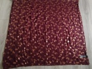 Markowa chusta pareo koloru burgund w złote motyle. Kup 3 a 4 gratis 