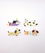 Spinki do włosów z pieskami klamry pieski urocze spineczki klipsy kawaii