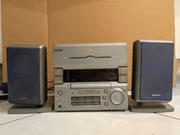 miniwieża wieża stereo Sony P33D CD magnetofon kasetowy tuner radio głośnik