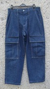 ZARA męskie spodnie jeansy z szerszą nogawką 42 pas 90 cm