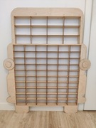 Półka na autka resoraki, regał na samochodziki, organizer figurki