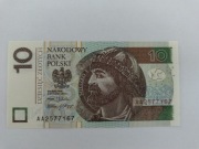 Banknot obiegowy 10zł seria AA 2012 - UNC