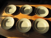 Komplet 6 talerzy głębokich TUŁOWICE – oryginał, ceramika vintage