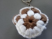 Breloczek - łapka 3D - rękodzieło -