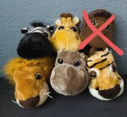 Pluszaki Big Headz Safari 22cm