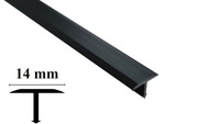 Listwa łącząca 14mmx1m czarna