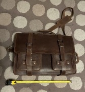 Teczka ze skóry naturalnej VINTAGE BarleyBags w bardzo dobrym stanie