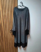 Elegancka brokatowa sukienka XL 