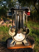 Przekrój silnika spalinowego 4-suwowego, model fizyczny, pomoc naukowa, PRL