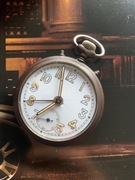 Zegarek kieszonkowy z budzikiem Junghans 52mm militarny