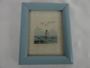 Obraz miniatura haft  ,,Żaglówka "