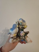 Figurka ptaki porcelana vintage 