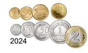 Komplet monet obiegowych 2024 rok mennicze