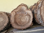 Plaster Drewna Orzech Włoski 60/55/7 cm Blat Stolik Żywica DIY