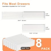 Przegrody do szuflad (organizer) 8 sztuk