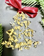 Ręcznie wykonana ozdoba z żywicy epoksydowej.