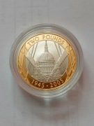 Anglia, Srebro 2 Funty- 2005r,  Proof.