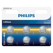 Bateria Litowa PHILIPS CR2032 3V 6szt.