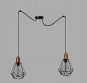 Lampa wisząca Komat Druciak 2 -punkty światła E27