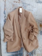 Beżowa marynarka elegancka italy 