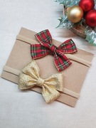 Dwie opaski kokardki święta sesja zdjęciowa 