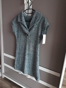 Kamizelka damska dzianinowa rozmiar L M tunika z krótkim rękawem bluzka 